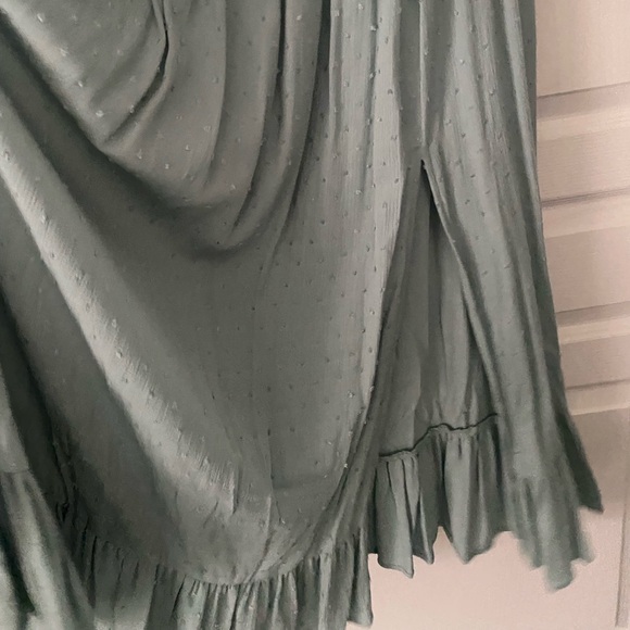 Hello MIZ Smocked Midi Dress in Sage - Picture 4 of 5